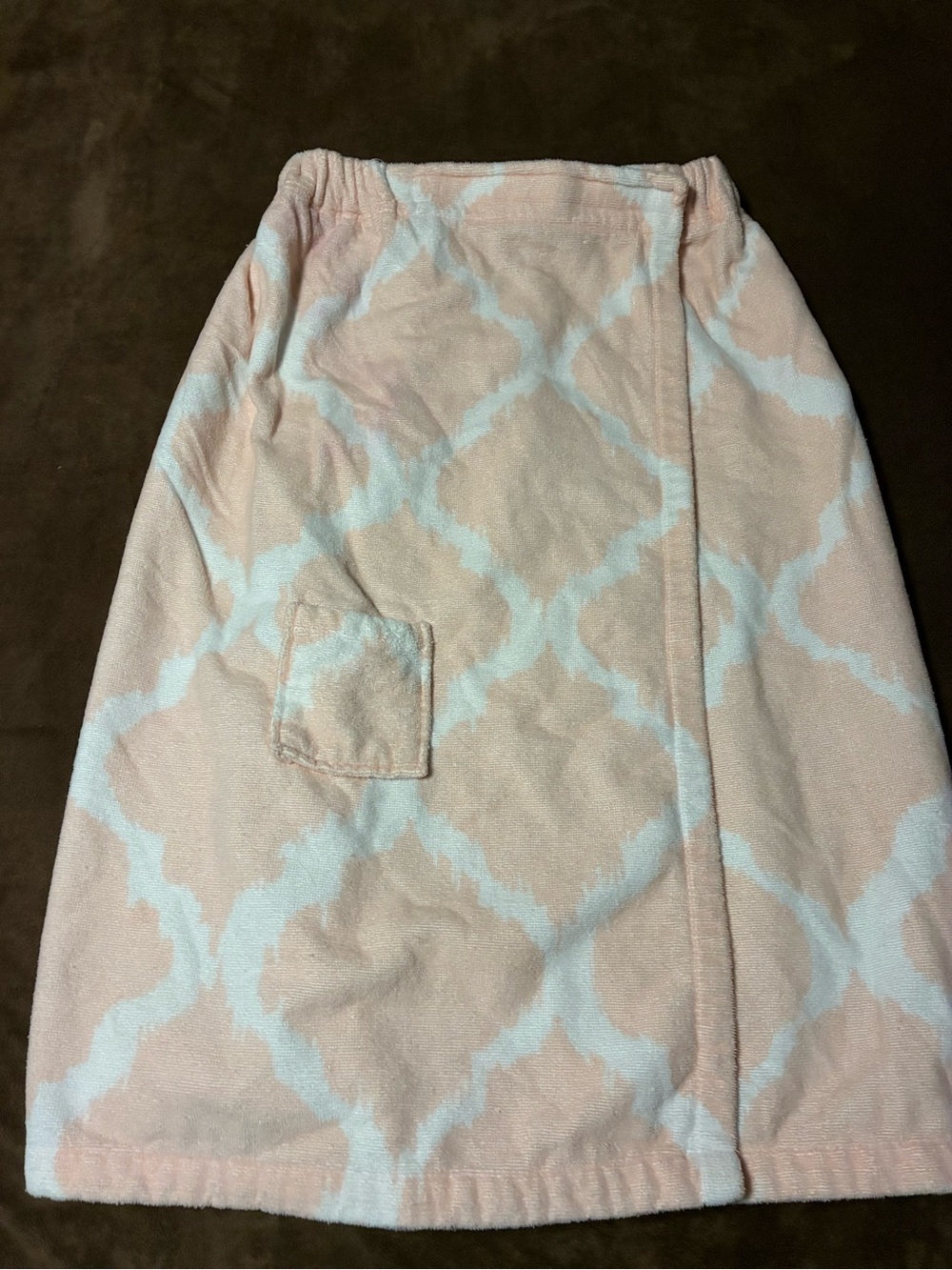 Women’s Pink and White Wrap Skirt